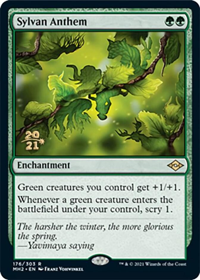 Sylvan Anthem [Modern Horizons 2 Prerelease Promos] (PMH2 176)