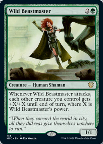 Wild Beastmaster [Innistrad: Midnight Hunt Commander] (MIC 146)