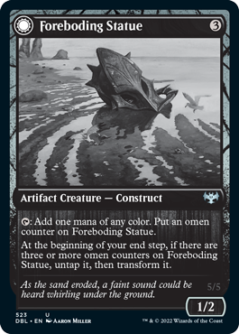 Foreboding Statue // Forsaken Thresher [Innistrad: Double Feature] (DBL 523)