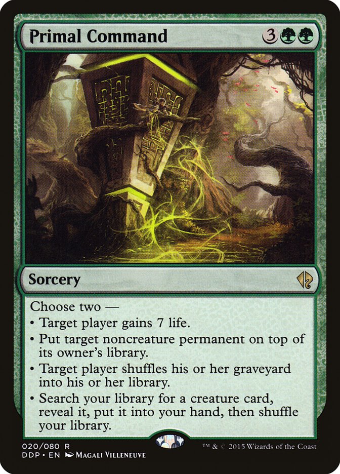 Primal Command [Duel Decks: Zendikar vs. Eldrazi] (DDP 20)