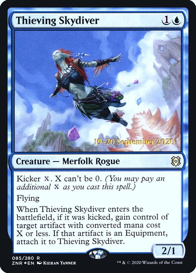 Thieving Skydiver  [Zendikar Rising Prerelease Promos] (PZNR 85S)