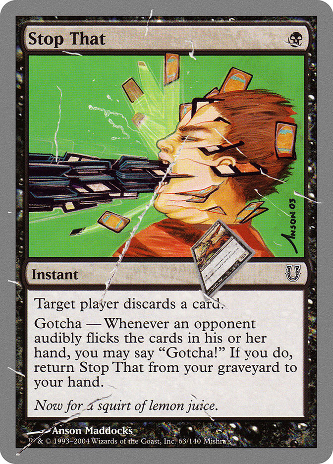 Stop That [Unhinged] (UNH 63)