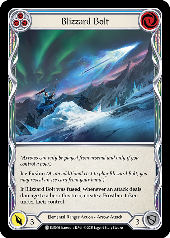 Blizzard Bolt (Blue) [ELE046] 1st Edition Rainbow Foil