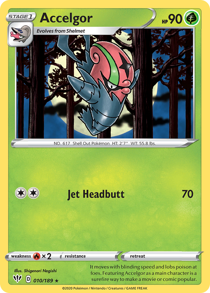 Accelgor (10/189) [Sword & Shield: Darkness Ablaze]