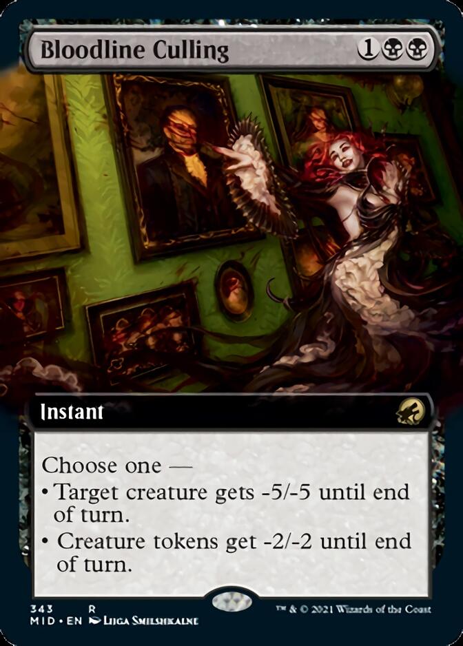 Bloodline Culling (Extended) [Innistrad: Midnight Hunt] (MID 343)