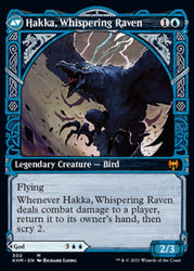Alrund, God of the Cosmos // Hakka, Whispering Raven (Showcase) [Kaldheim] (KHM 302)
