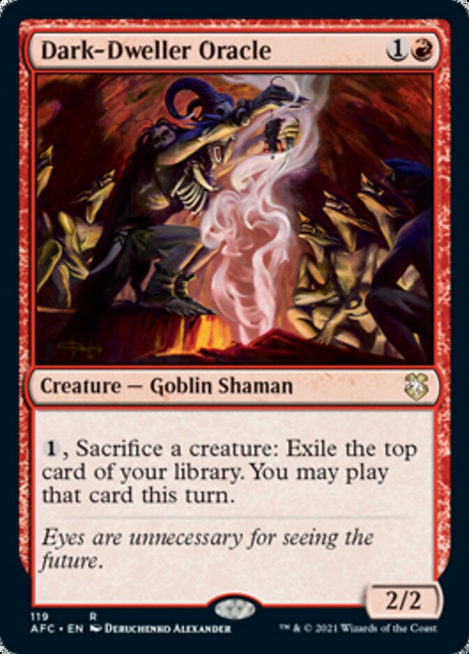 Dark-Dweller Oracle [Dungeons & Dragons: Adventures in the Forgotten Realms Commander] (AFC 119)