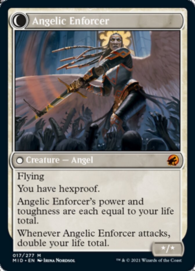 Enduring Angel // Angelic Enforcer [Innistrad: Midnight Hunt] (MID 17)