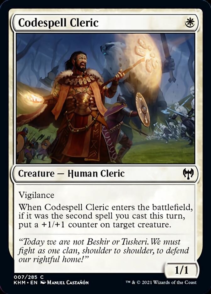 Codespell Cleric [Kaldheim] (KHM 7)