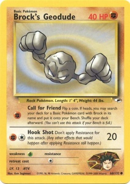 Brock's Geodude (66/132) [Gym Heroes]