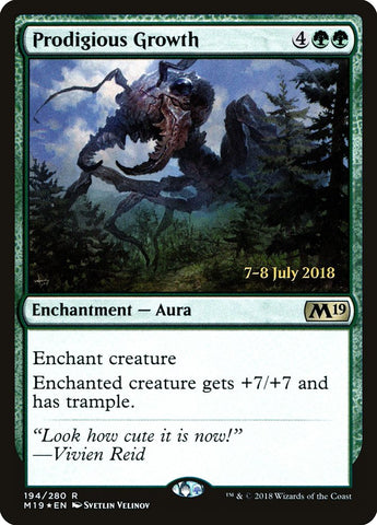 Prodigious Growth  [Core Set 2019 Prerelease Promos] (PM19 194S)