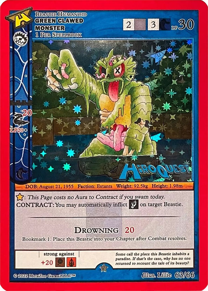 Green Clawed Monster [Hiroquest Promos]