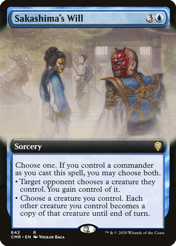 Sakashima's Will (Extended Art) [Commander Legends] (CMR 642)