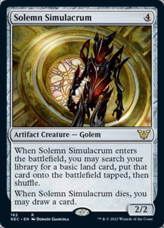 Solemn Simulacrum [Kamigawa: Neon Dynasty Commander] (NEC 162)