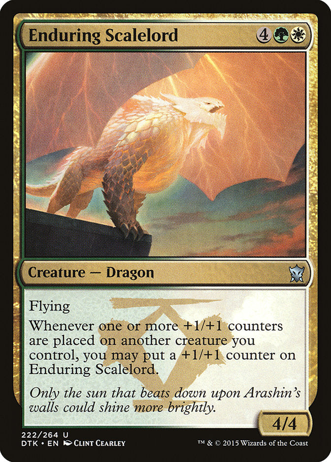 Enduring Scalelord [Dragons of Tarkir] (DTK 222)