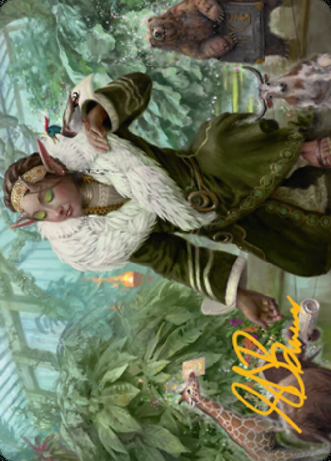 Rumor Gatherer Art Card (Gold-Stamped Signature) [Streets of New Capenna Art Series] (ASNC 7)