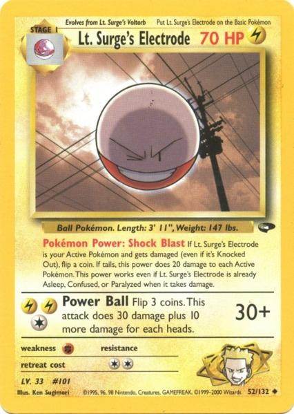 Lt. Surge's Electrode (52/132) [Gym Challenge]