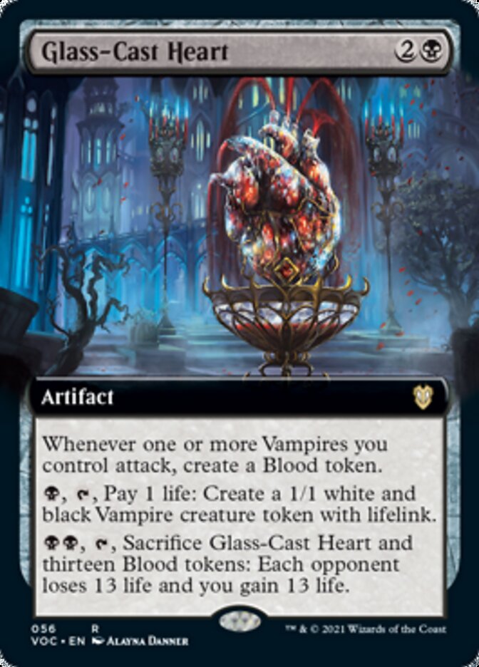 Glass-Cast Heart (Extended) [Innistrad: Crimson Vow Commander] (VOC 56)