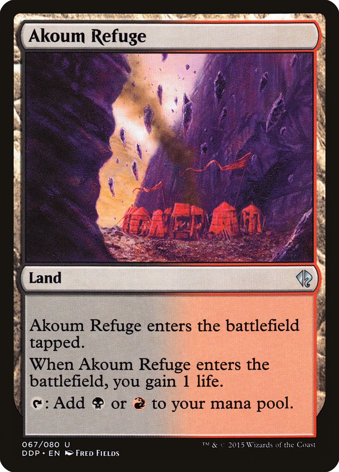 Akoum Refuge [Duel Decks: Zendikar vs. Eldrazi] (DDP 67)