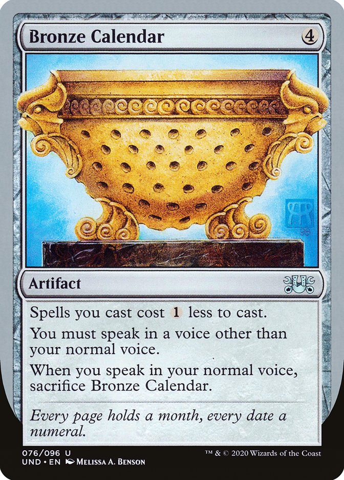 Bronze Calendar [Unsanctioned] (UND 76)