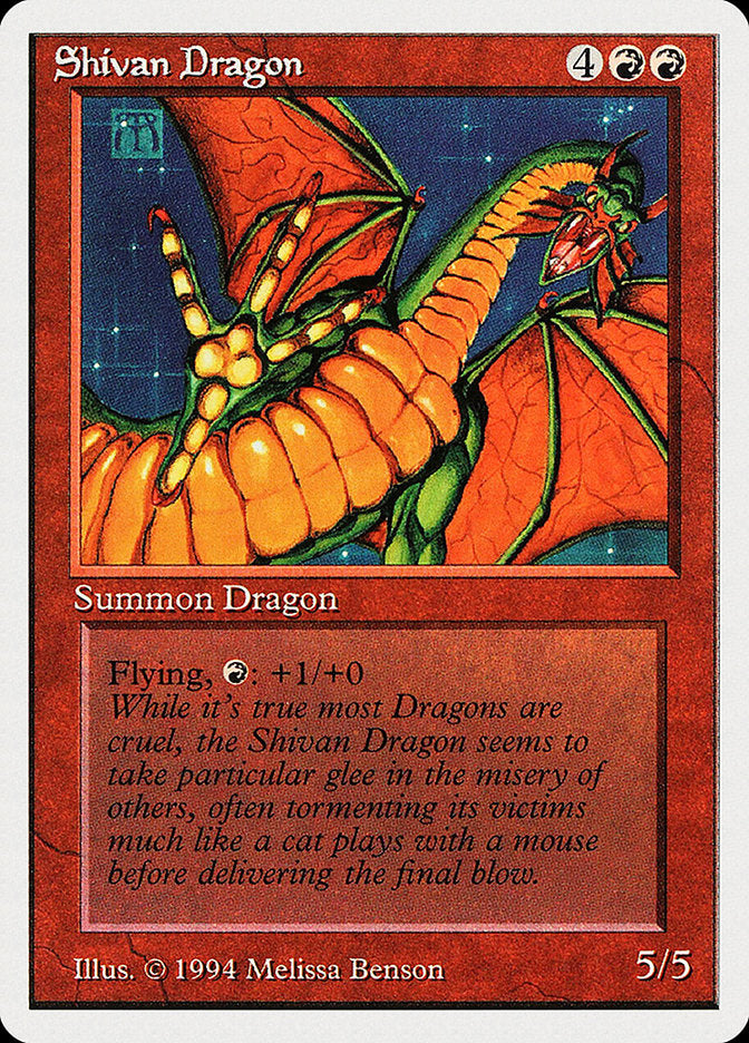 Shivan Dragon [Summer Magic / Edgar] (SUM 177)