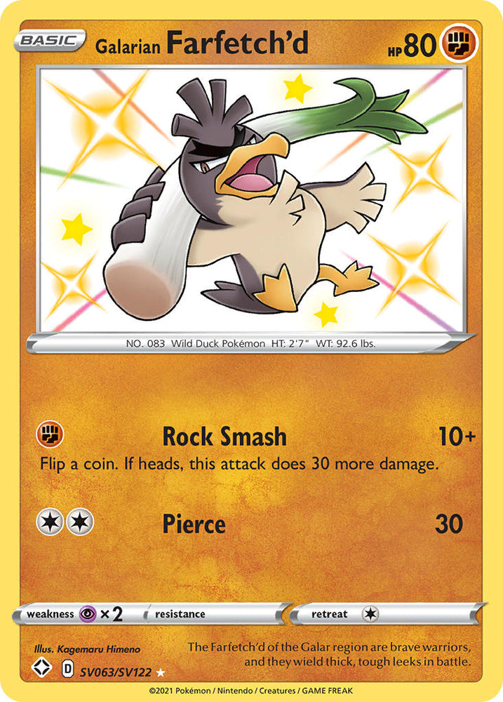 Galarian Farfetch’d (SV063/SV122) [Sword & Shield: Shining Fates]