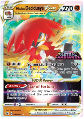 Hisuian Decidueye VSTAR (088/189) (Jumbo Card) [Sword & Shield: Astral Radiance]