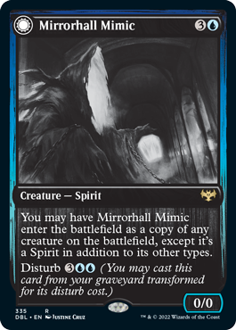 Mirrorhall Mimic // Ghastly Mimicry [Innistrad: Double Feature] (DBL 335)