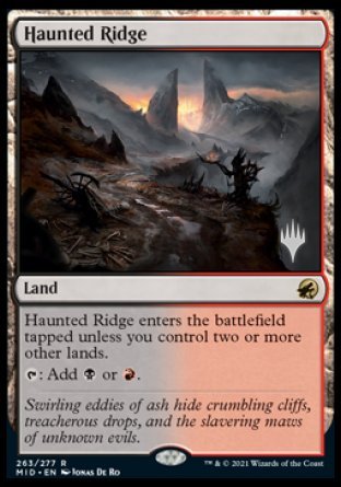 Haunted Ridge (Promo Pack) [Innistrad: Midnight Hunt Promo Pack] (PMID 263)
