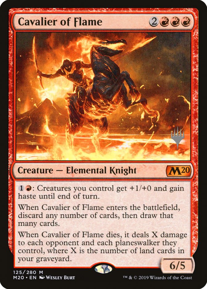 Cavalier of Flame (Promo Pack) [Core Set 2020 Promos] (PM20 125P)