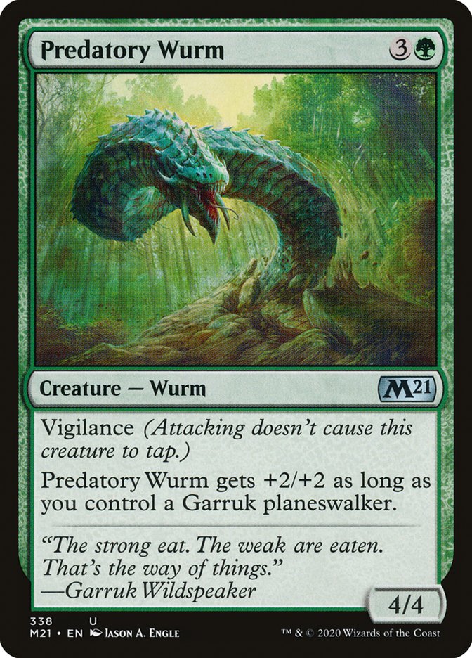 Predatory Wurm [Core Set 2021] (M21 338)