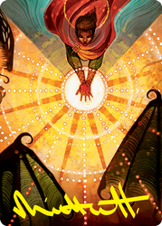 Grapeshot Art Card (Gold-Stamped Signature) [Strixhaven: School of Mages Art Series] (ASTX 74)