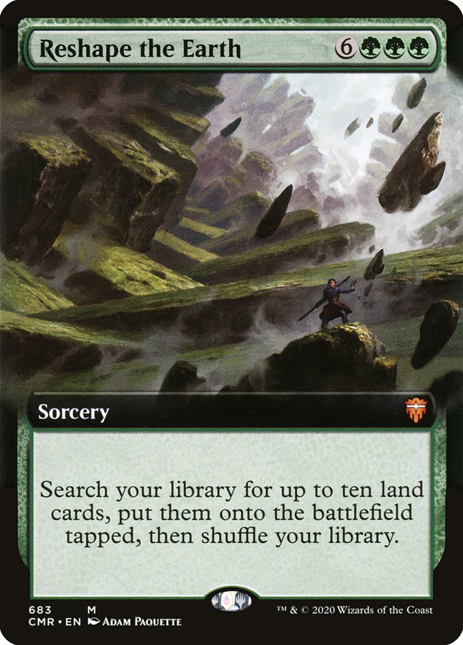 Reshape the Earth (Extended Art) [Commander Legends] (CMR 683)