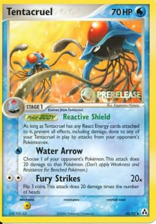 Tentacruel (Prerelease Promo) (45/92) [Nintendo: Black Star Promos]