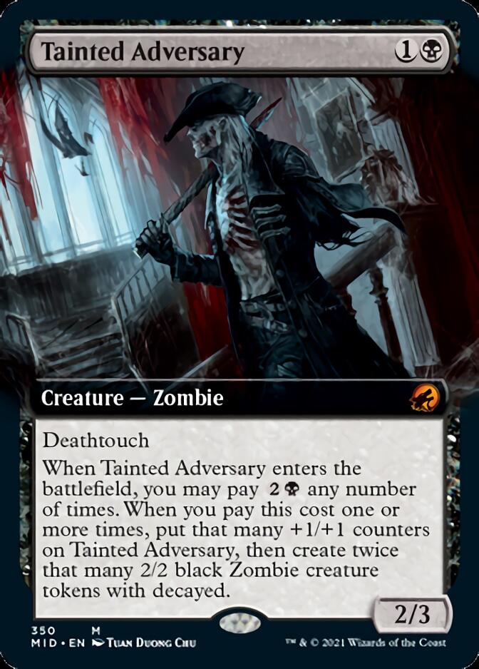 Tainted Adversary (Extended) [Innistrad: Midnight Hunt] (MID 350)