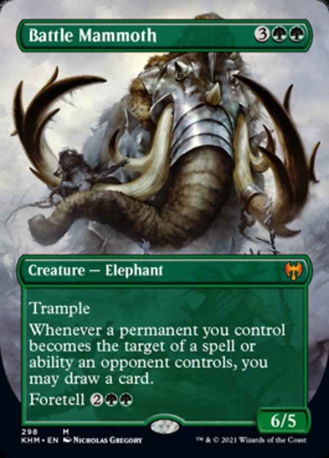 Battle Mammoth (Borderless) [Kaldheim] (KHM 298)