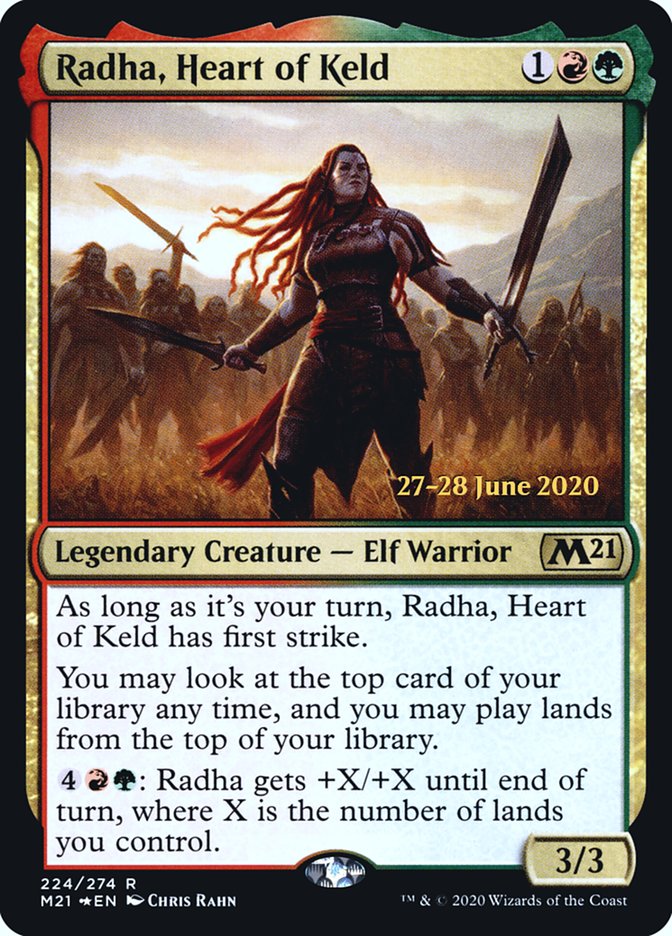 Radha, Heart of Keld  [Core Set 2021 Prerelease Promos] (PM21 224S)