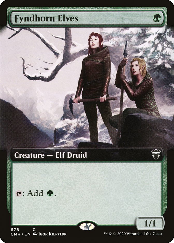 Fyndhorn Elves (Extended Art) [Commander Legends] (CMR 678)