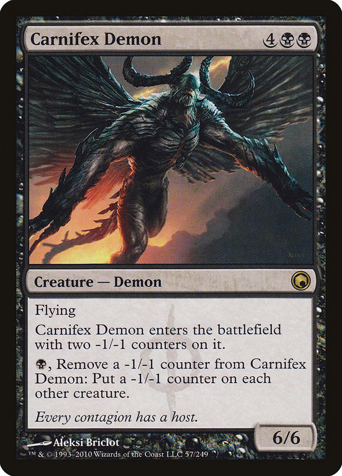 Carnifex Demon [Scars of Mirrodin] (SOM 57)