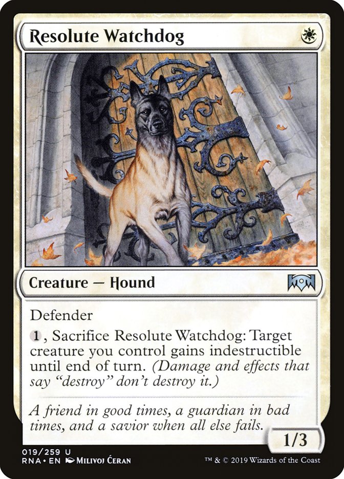 Resolute Watchdog [Ravnica Allegiance] (RNA 19)