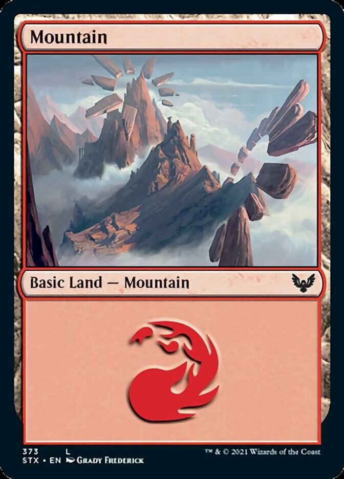 Mountain (#373) [Strixhaven: School of Mages] (STX 373)