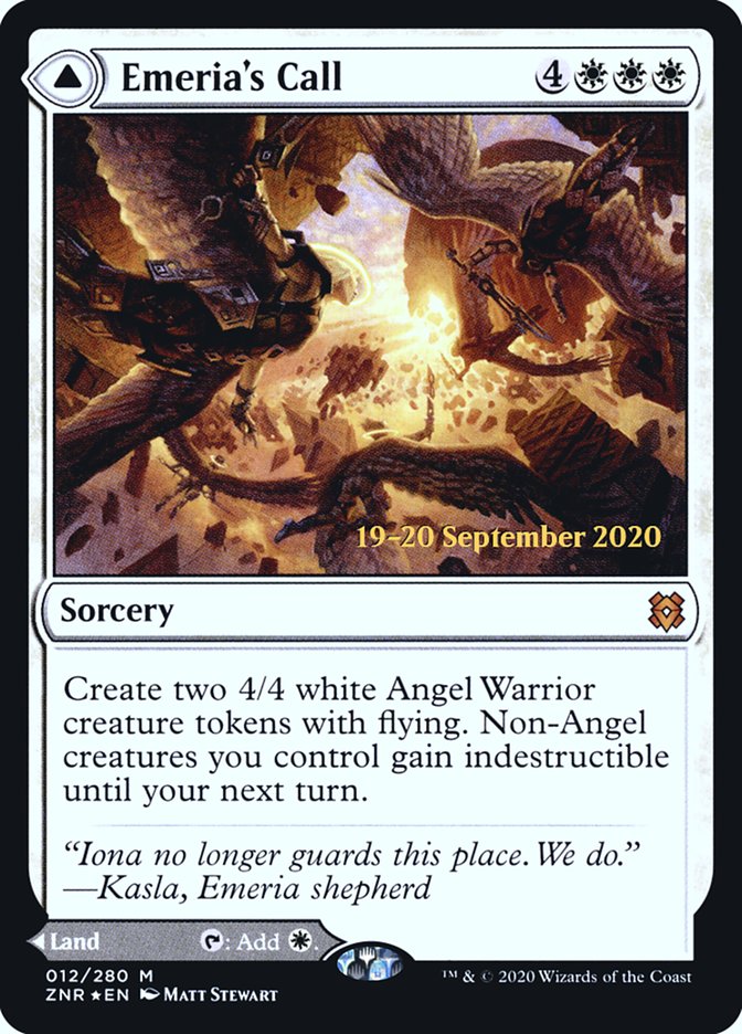 Emeria's Call // Emeria, Shattered Skyclave  [Zendikar Rising Prerelease Promos] (PZNR 12S)