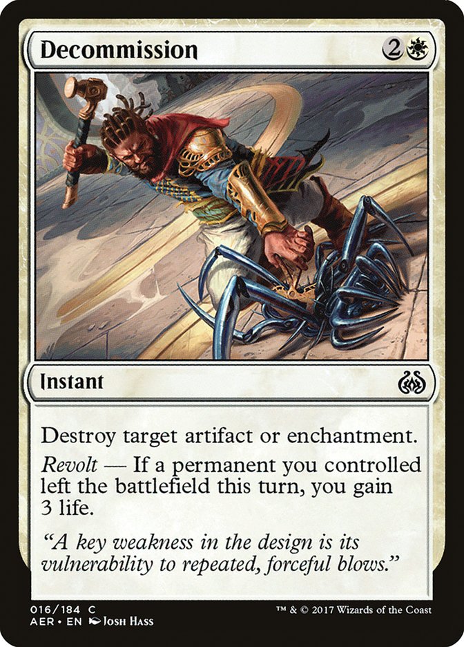 Decommission [Aether Revolt] (AER 16)