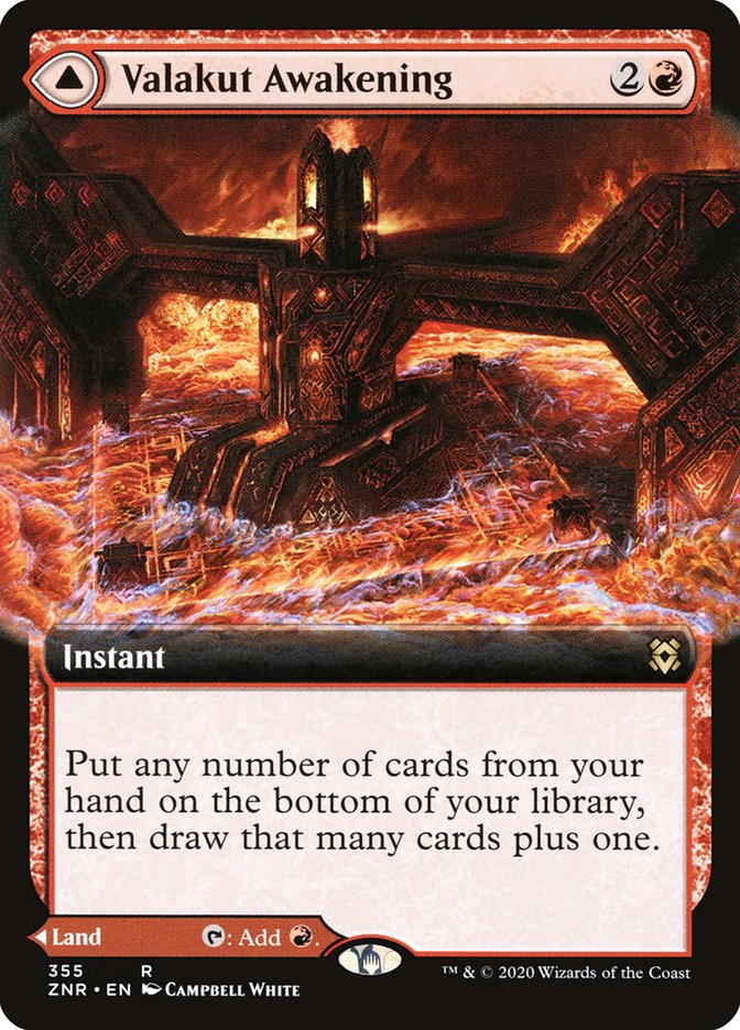 Valakut Awakening // Valakut Stoneforge (Borderless) [Zendikar Rising] (ZNR 355)