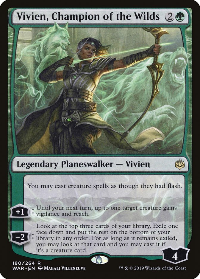 Vivien, Champion of the Wilds [War of the Spark] (WAR 180)