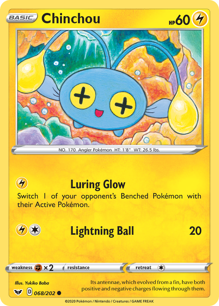Chinchou (68/202) [Sword & Shield: Base Set]