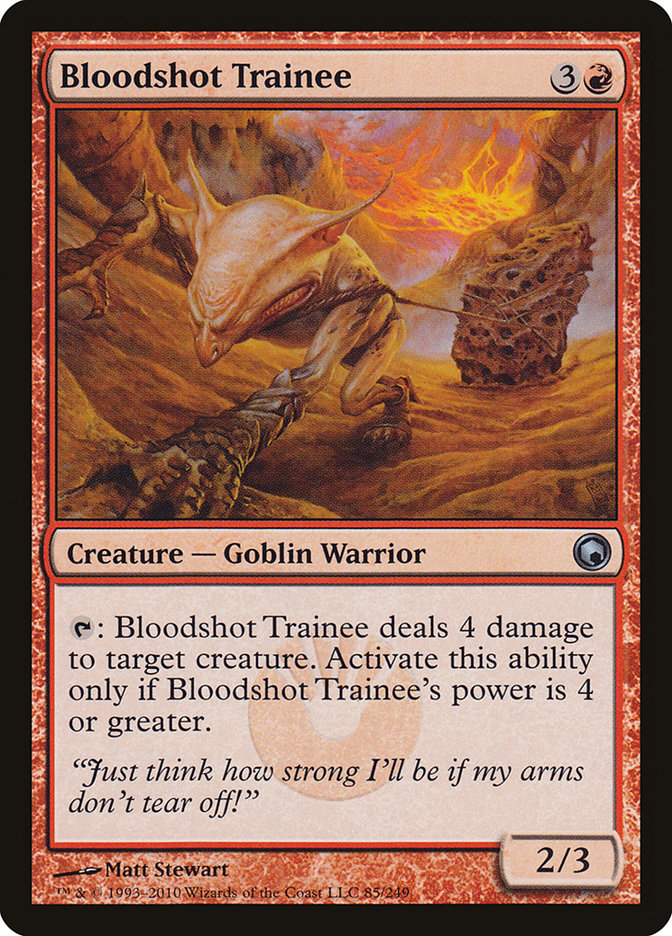 Bloodshot Trainee [Scars of Mirrodin] (SOM 85)