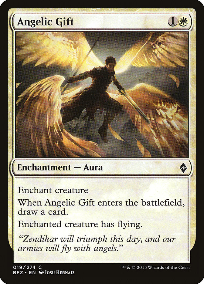 Angelic Gift [Battle for Zendikar] (BFZ 19)