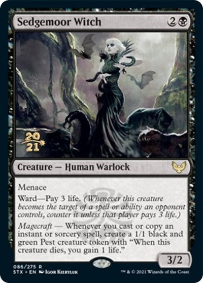 Sedgemoor Witch [Strixhaven: School of Mages Prerelease Promos] (PSTX 86)