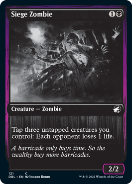 Siege Zombie [Innistrad: Double Feature] (DBL 121)